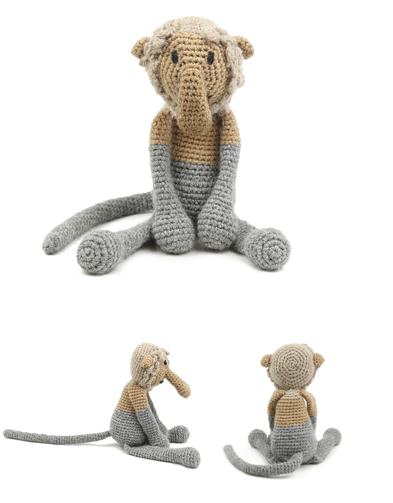 toft ed's animal keith the proboscis monkey amigurumi crochet